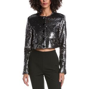 Toccin Womens Jones Cropped Jacket, Gray